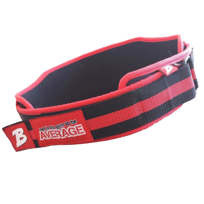 Brachial Lifting Belt - Heavy Duty Weight Lifting Support for Gym & Workouts - Adjustable Back Support Belt for Men & Women - Red/Black - Perfect for Powerlifting, CrossFit & Strength Training