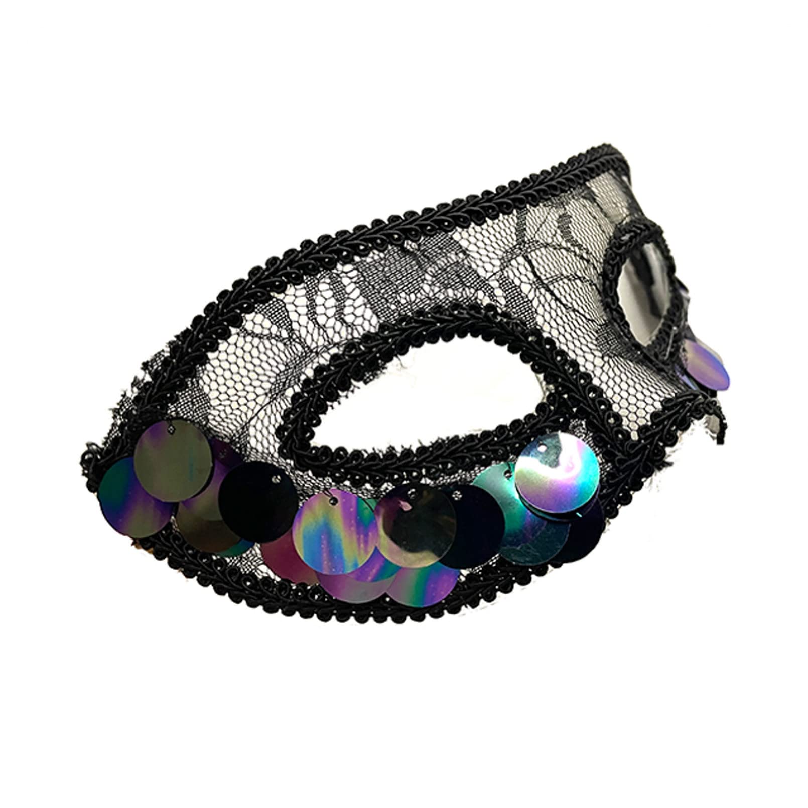 Halloween Mask - Elegant Hollow Thin Masquerade Mask with Sequin Decoration for Cosplay, Carnival & Costume Parties | Perfect for Halloween, Mardi Gras, Themed Events & Photo Shoots
