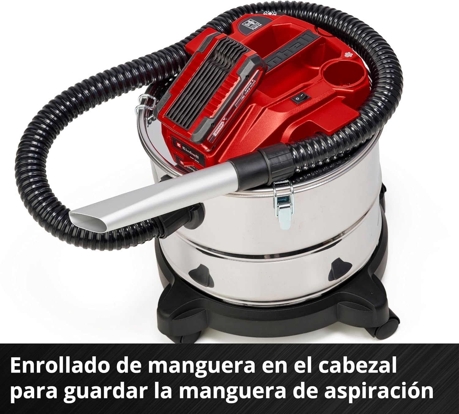 Einhell TE-AV 18/15 Li C-Solo PXC Cordless Ash Vacuum Cleaner - 100 mbar Suction, 15L Collection Tank, Li-ion Battery (Battery & Charger Not Included) - Ideal for Fireplaces, Grills, and Wood Stoves