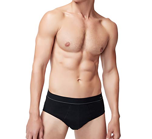 Black-a-trunks With Elastic Waist