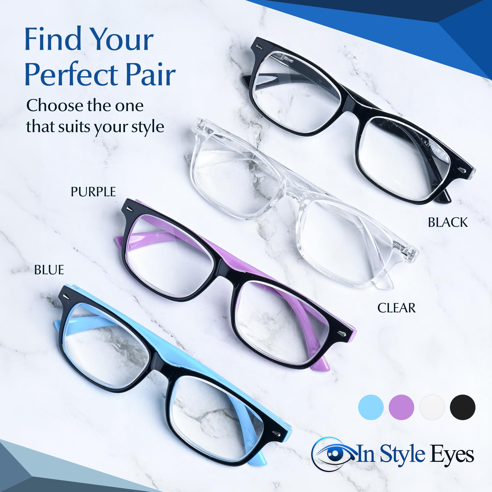 Super Strong High Magnification Reading Glasses for Women & Men - Non-Polarized Lens - Perfect for Reading Books, Crafts & Close Work