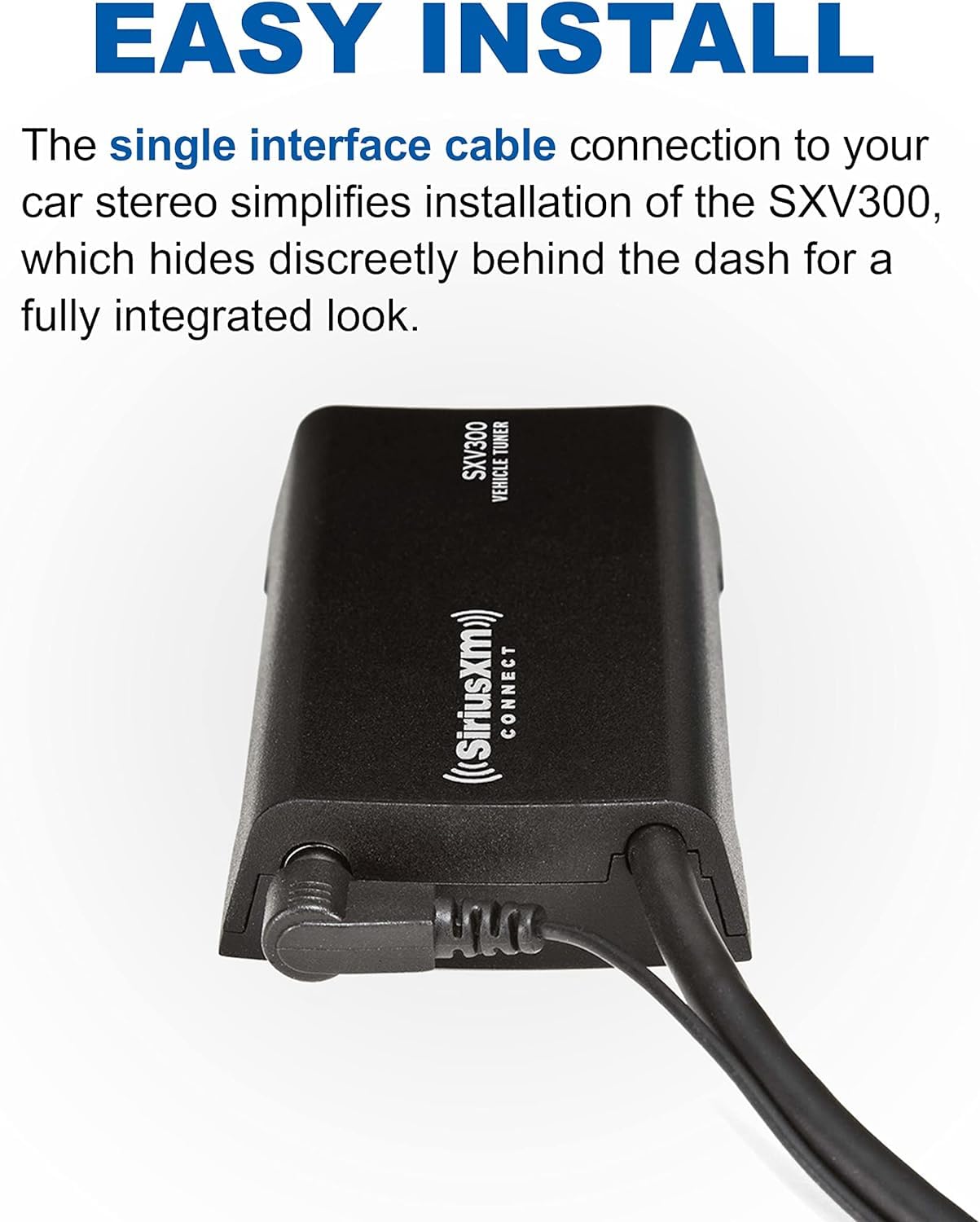SiriusConnect SXV300V1 SiriusXM Vehicle Tuner for Car Radio - Satellite Radio Receiver with Easy Installation | Perfect for Road Trips, Commuting & Long Drives
