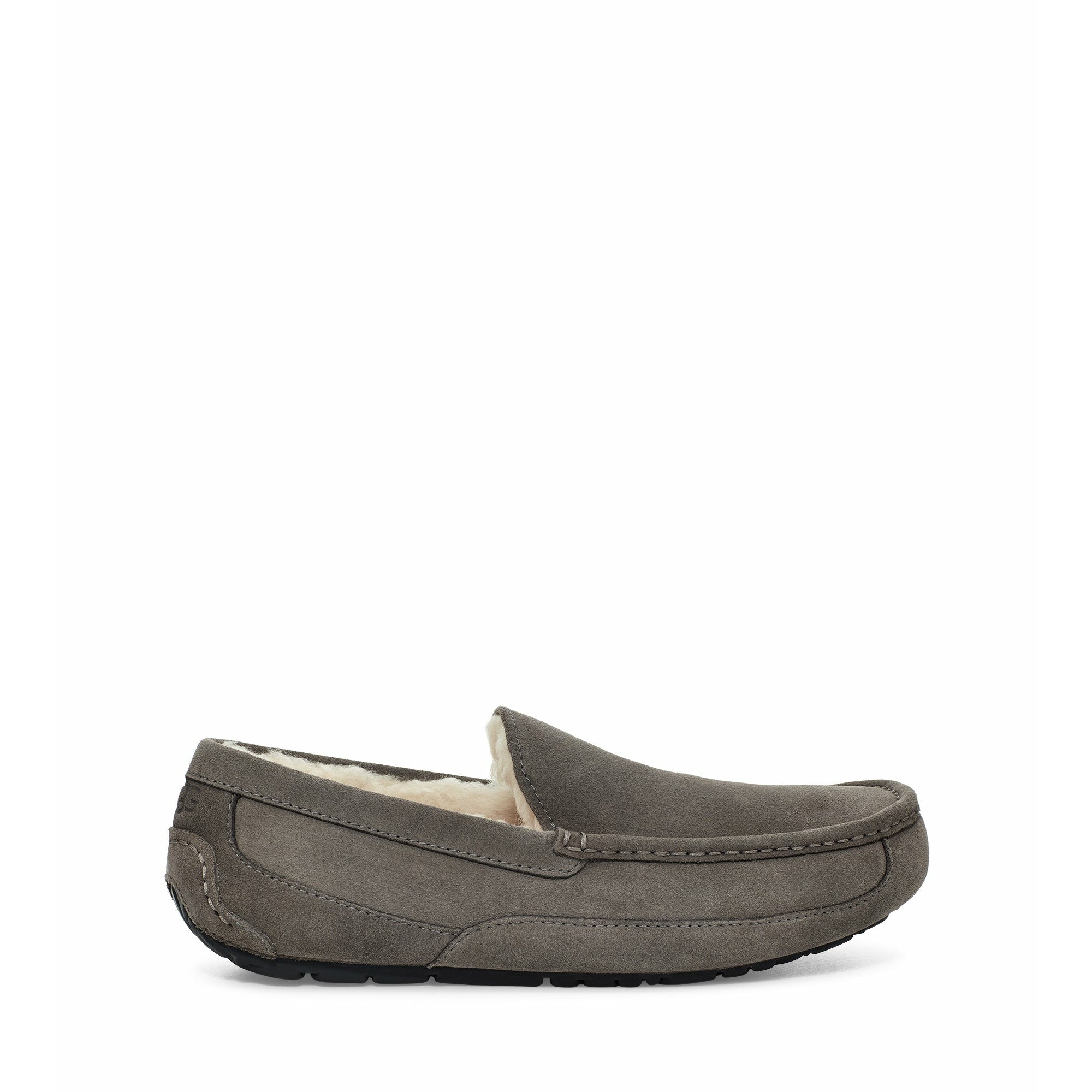 UGG Men's Ascot Slipper - Cozy Grey House Slippers for Indoor Comfort & Relaxation at Home