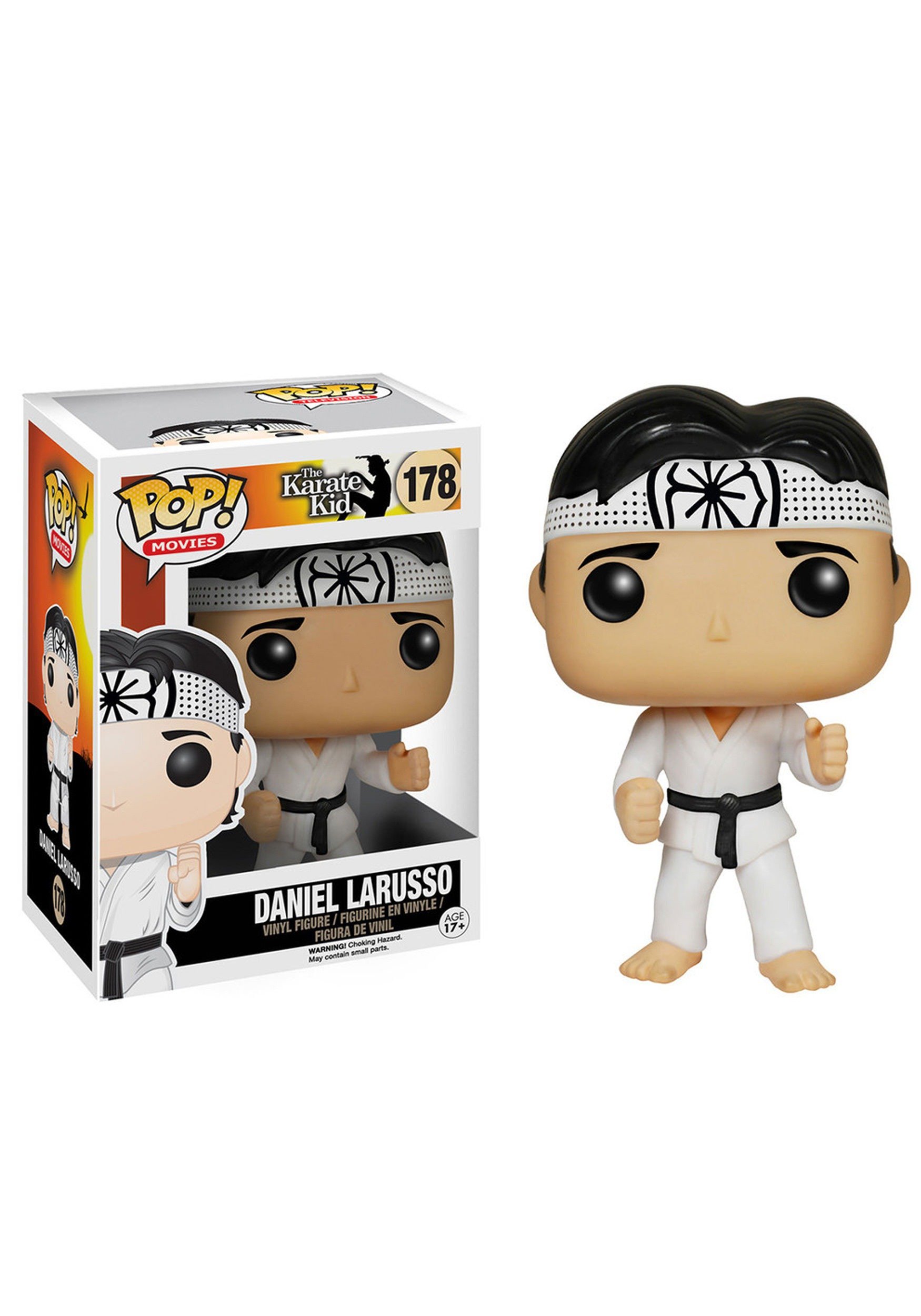 Funko Pop! The Karate Kid Daniel LaRusso Vinyl Figure - Collectible Toy for Fans, Perfect for Display & Gifts - Movie Night, Pop Culture Decor, Nostalgic Collecting