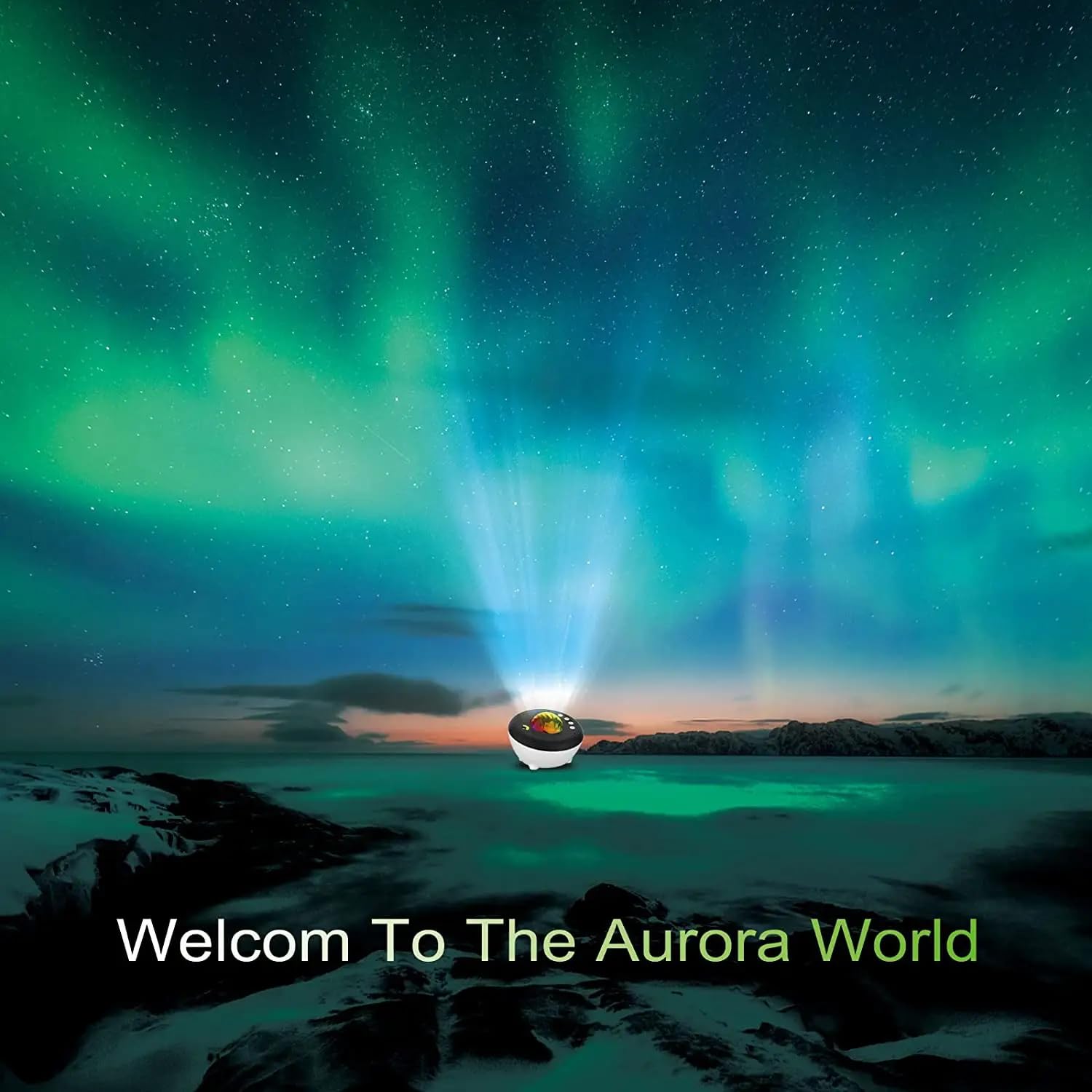 Northern Lights Galaxy Projector with Bluetooth Speaker, White Noise Machine, Timer & Remote - Starry Night Light for Bedroom, Kids & Adults - Works with Alexa & App Control - Perfect for Relaxation, Sleep Aid & Home Decor