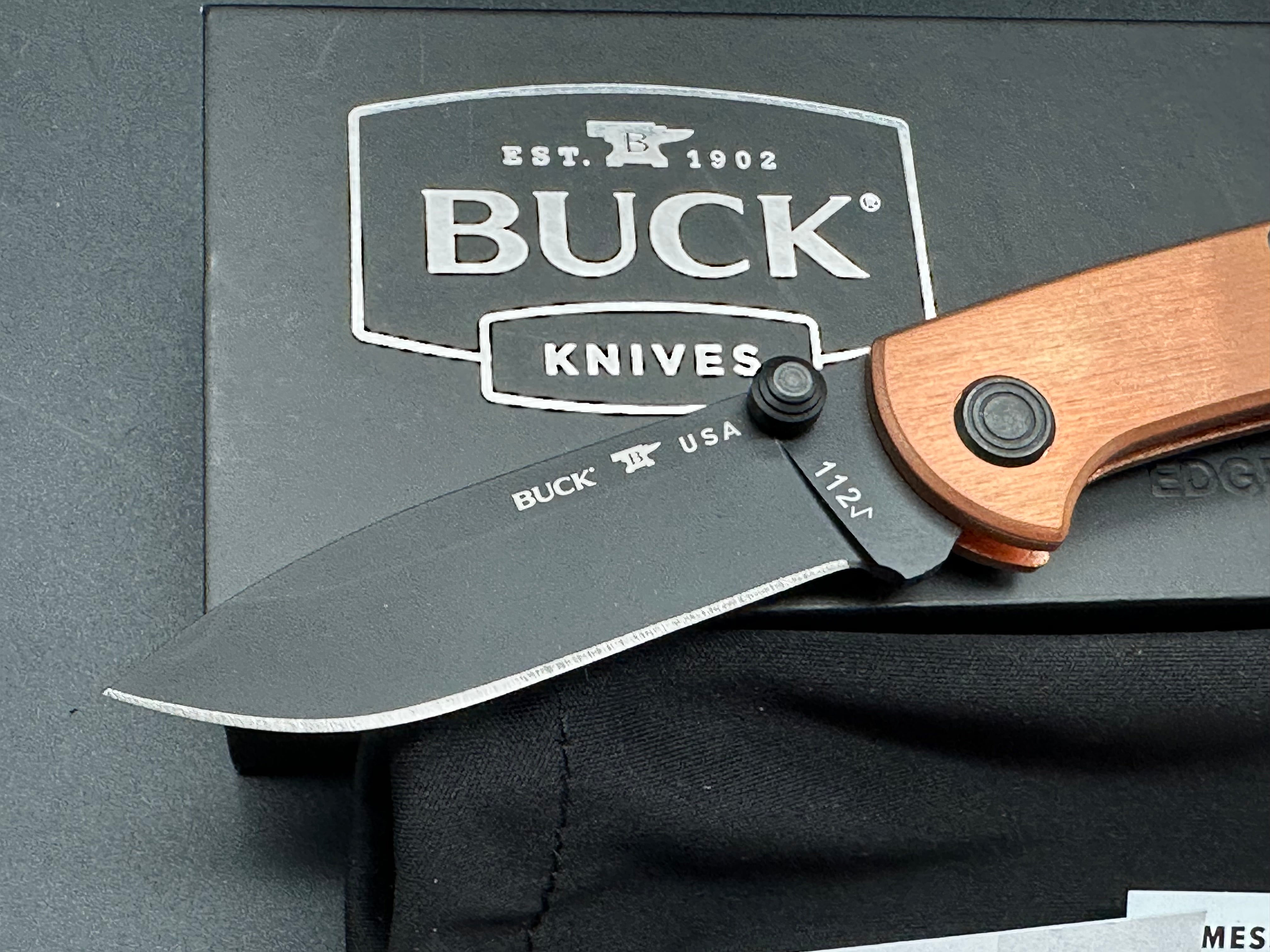 Buck 112 Buck of the Month Limited Edition (1/500) - Copper Scales & S30V Steel Blade - Collector's Knife for Outdoor, Camping, and EDC Use