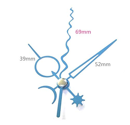 DIY Clock Movement Mechanism Kit - Quartz Clock Parts & Accessories for Wall Clocks, Watch Repair & Replacement with Wavy Hands - Perfect for Home Decor, Craft Projects & Clock Restoration