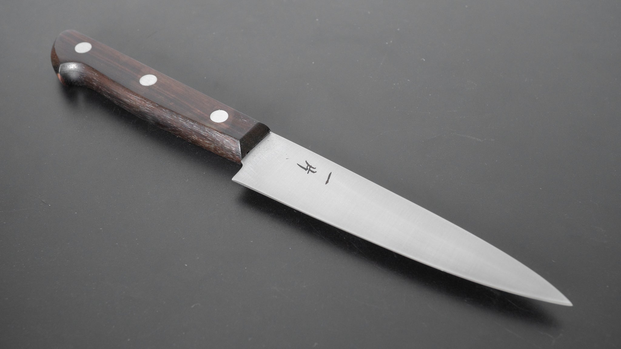 Hitohira Vintage SK Petty Knife 120mm - Japanese Stainless Steel Blade with Ebony Wood Handle - Perfect for Slicing, Peeling & Precision Kitchen Tasks