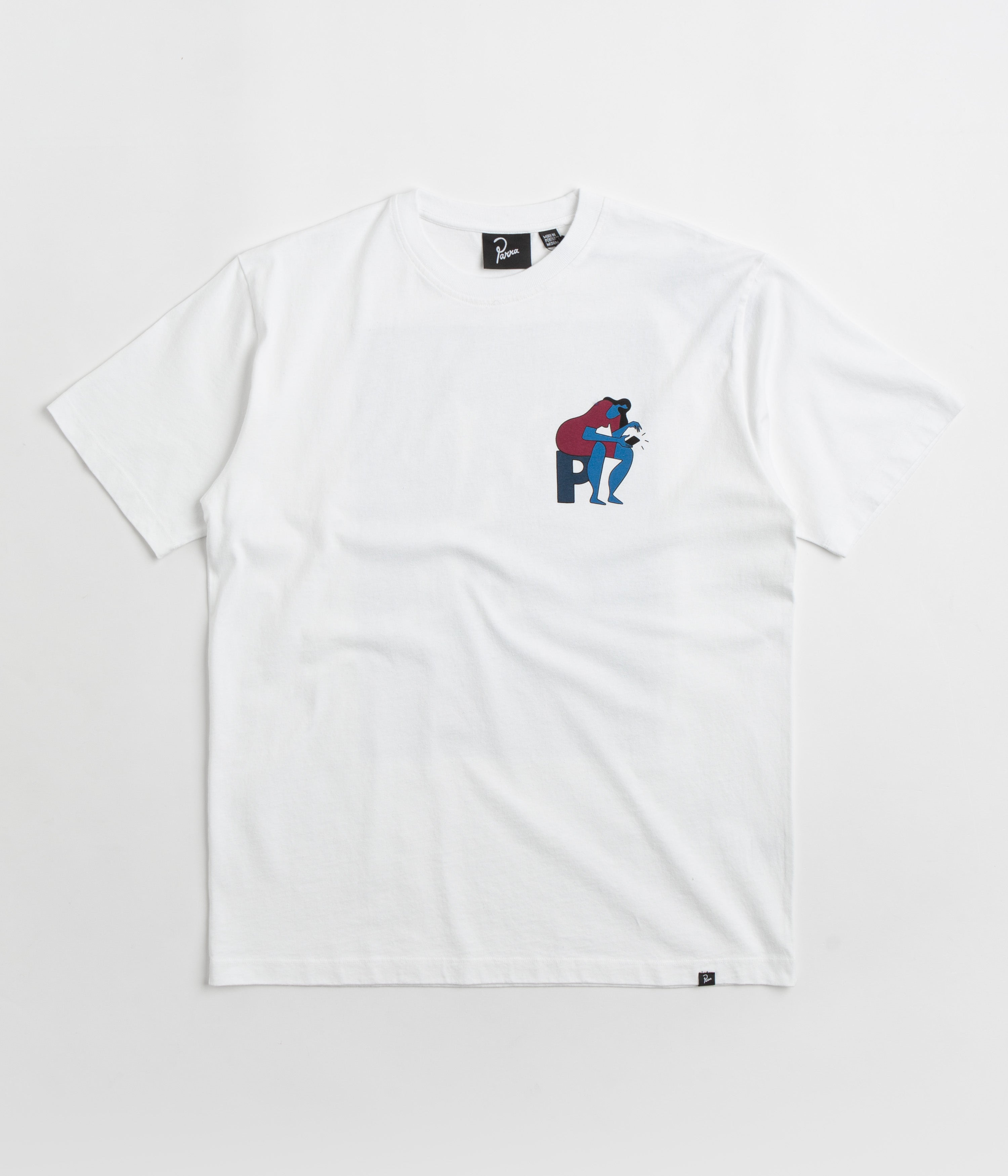 Parra Insecure Days Graphic T-Shirt - White | Casual Streetwear Tee for Men & Women | Perfect for Everyday Wear, Outings & Gifts