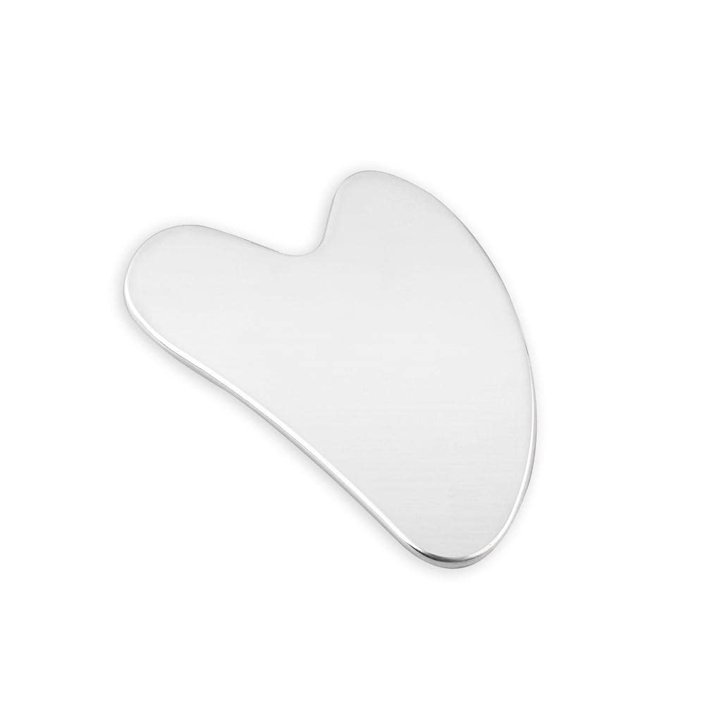Premium Stainless Steel Gua Sha Massage Tool - Facial & Body Scraper for Skin Care, Lymphatic Drainage & Slimming - Includes Storage Box | Perfect for Home Spa, Self-Care & Beauty Routine