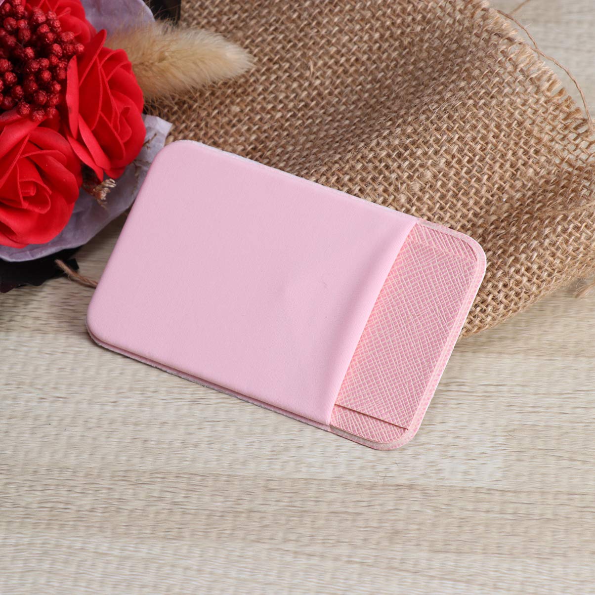 2 Pack Adhesive Phone Wallet - Slim Card Holder for iPhone, Samsung & Smartphones - Stick-on Wallet for Cash, Cards & ID - Perfect for Travel, Gym & Everyday Use