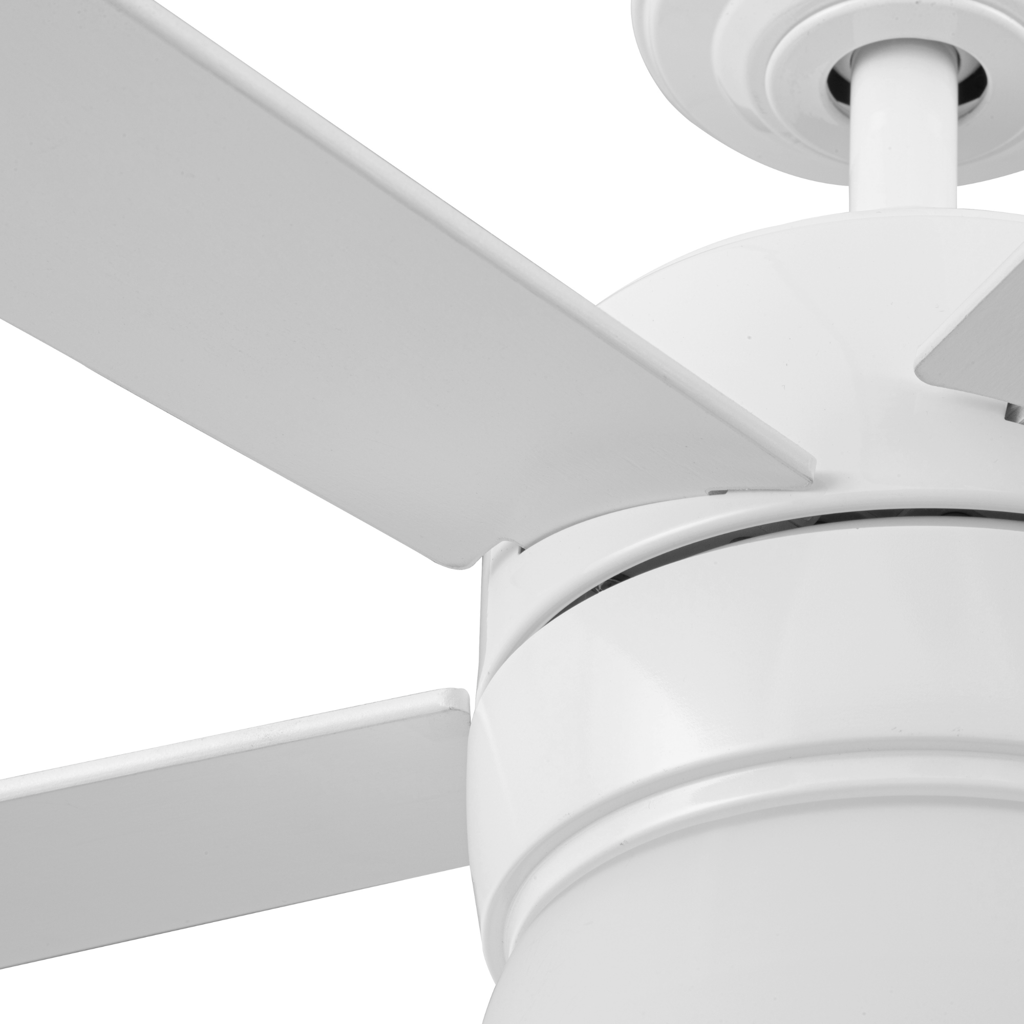 52 Inch Ardrey Kell White Remote Control Ceiling Fan with Light Kit - Quiet Reversible Motor for Bedroom, Living Room, and Office
