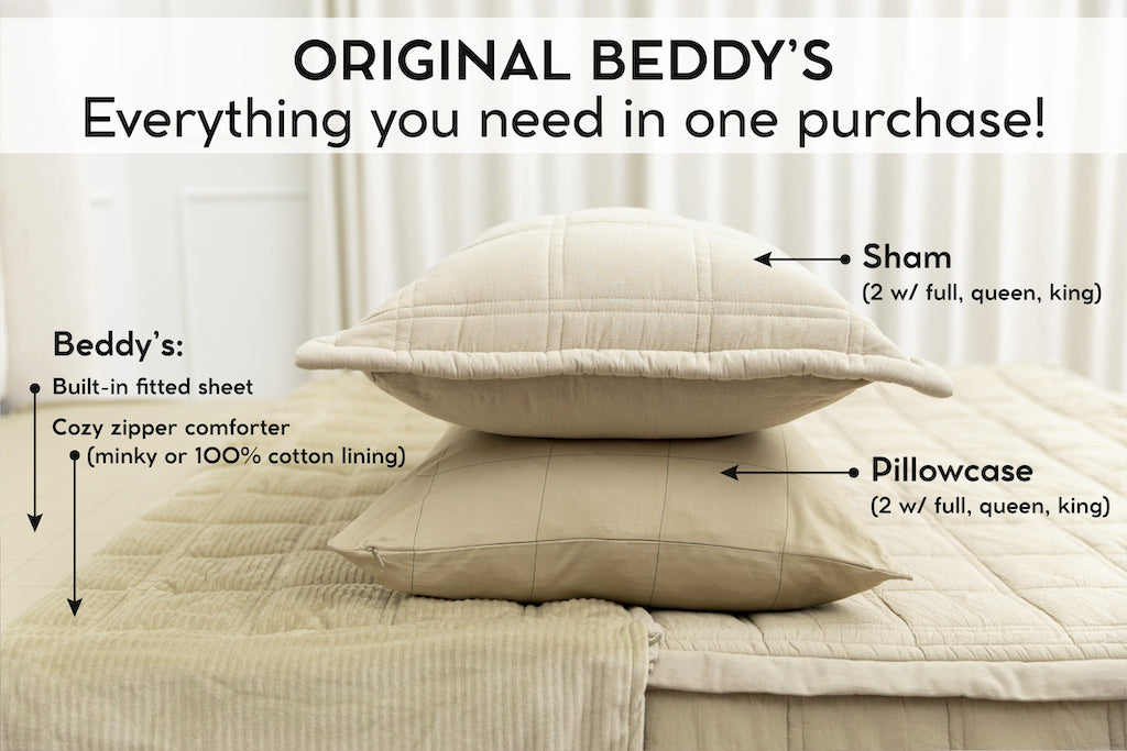 Wyatt Luxe Beddy's - Premium Comfort Bedding Set for Kids & Adults - Soft, Cozy & Stylish - Perfect for Bedrooms, Dorms & Guest Rooms