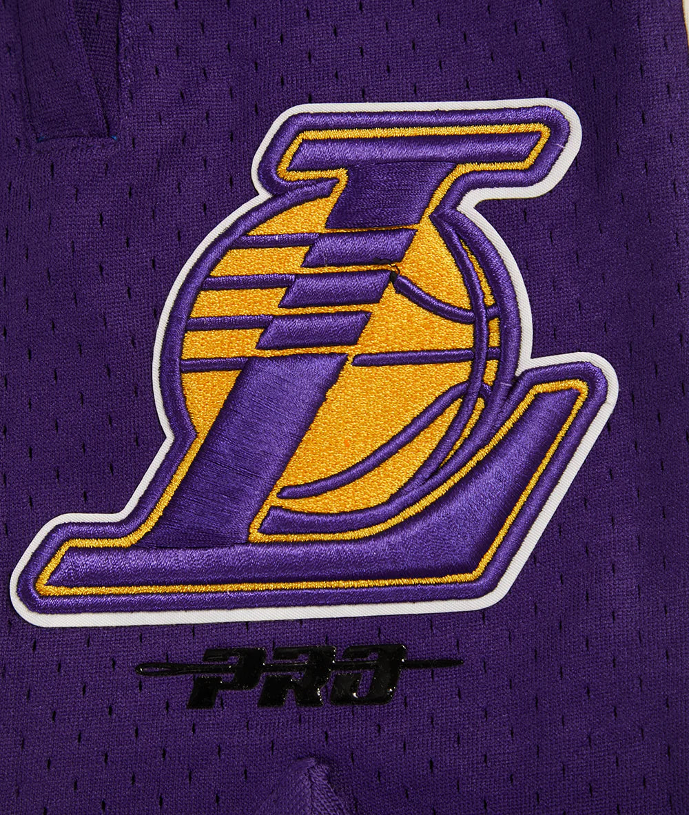 Los Angeles Lakers Retro Classic Dk 2.0 Basketball Shorts - Pro Standard NBA Jersey Shorts for Men (BLL356001) - Perfect for Game Day, Workouts & Casual Wear