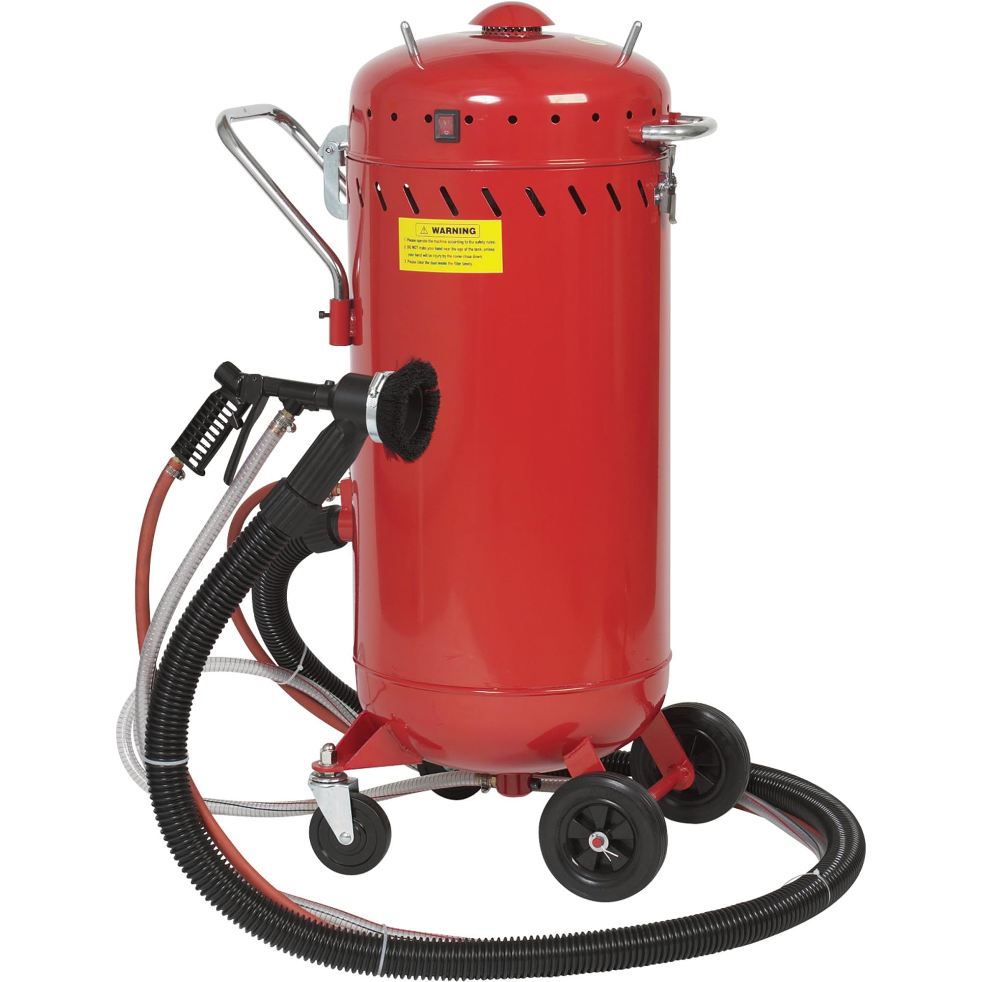 ASC41700 28 Gallon Vacuum Media Abrasive Blaster - Professional Sandblasting Equipment for Metal, Wood & Auto Restoration - Perfect for DIY Projects & Industrial Surface Preparation