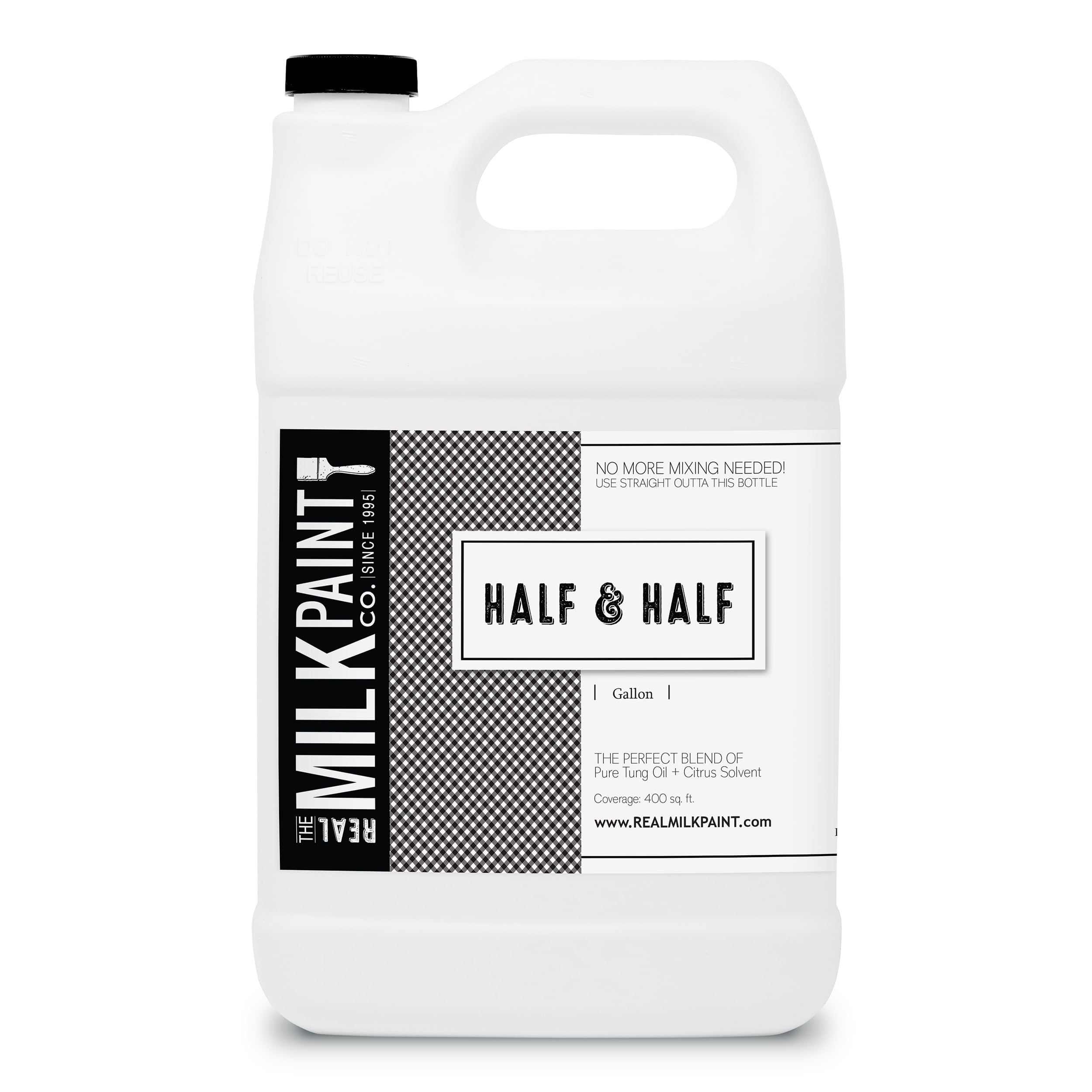 Real Milk Paint & Pure Tung Oil for Wood Finishing - Food Safe Half & Half Blend with Orange Peel Oil - Perfect for Cutting Boards, Butcher Blocks, Clay, Stone & Slate - 1 Gallon | Ideal for DIY Woodworking, Furniture Restoration & Natural Surface Protection