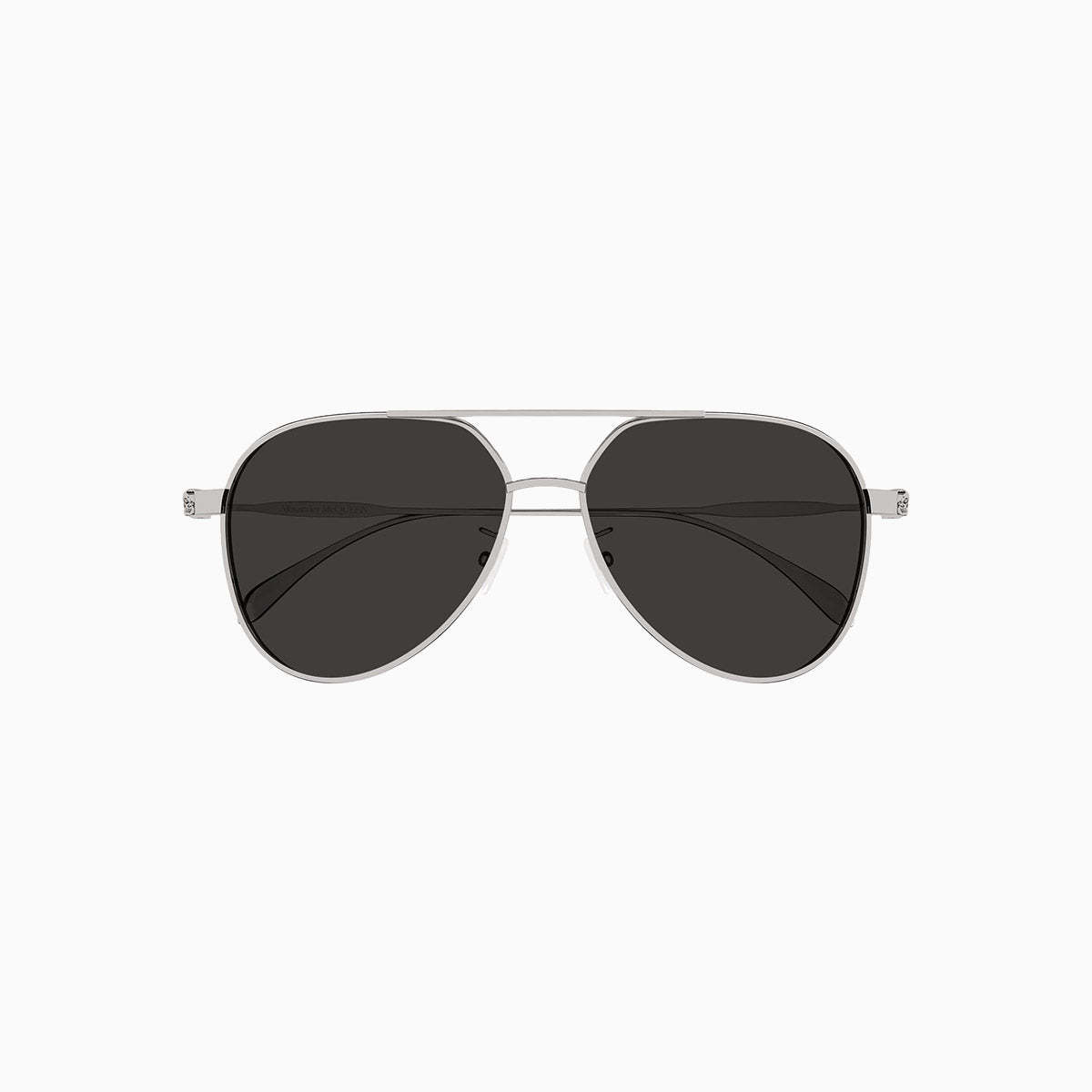 Alexander McQueen Ruthenium Grey Sunglasses for Women - Luxury Designer Shades for Fashion & UV Protection - Perfect for Beach, Driving & Outdoor Activities