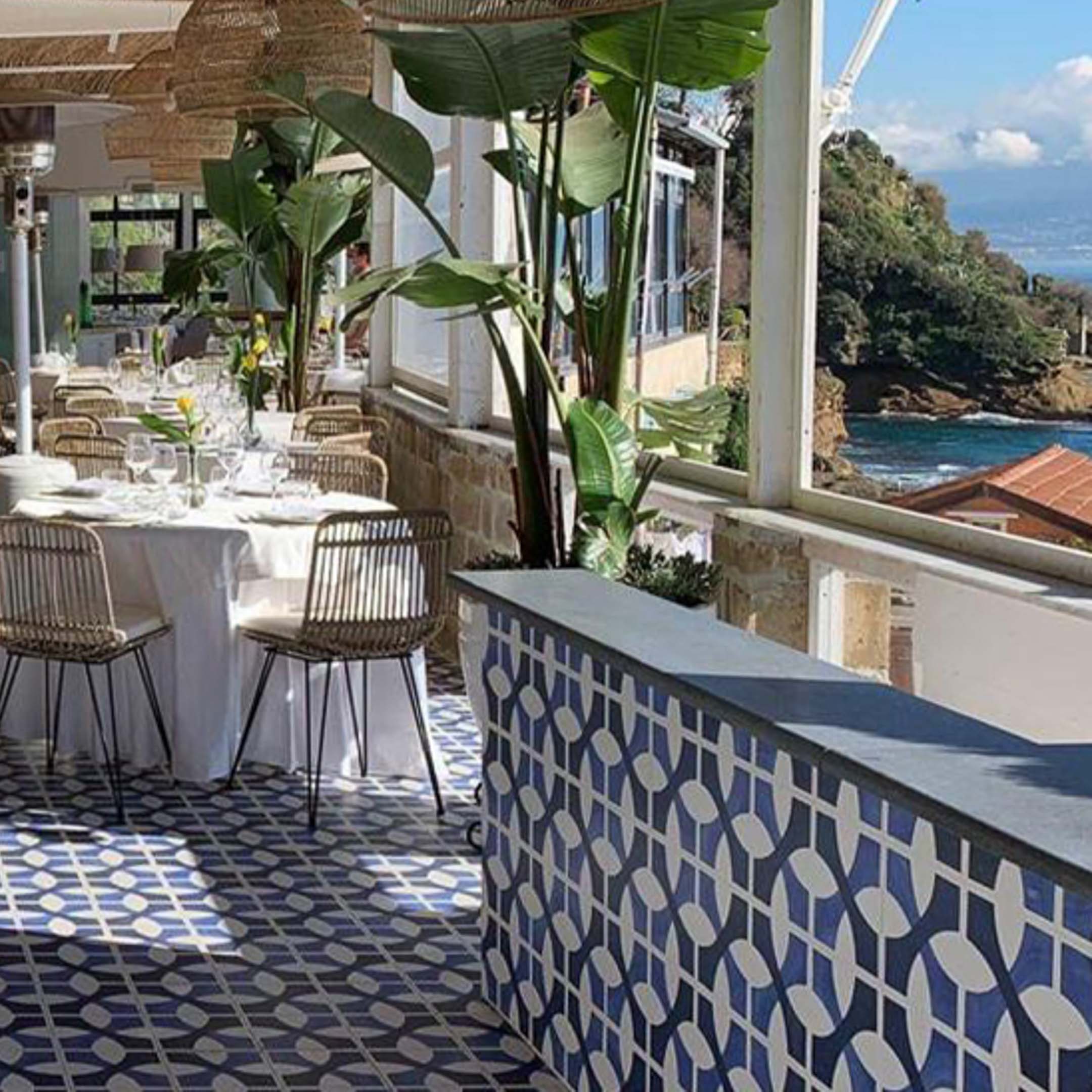 Vita Sole 03 Spanish Encaustic Cement Tiles - Handmade Orange County Terracotta Floor & Wall Tiles for Kitchen, Bathroom, Patio & Outdoor Decor