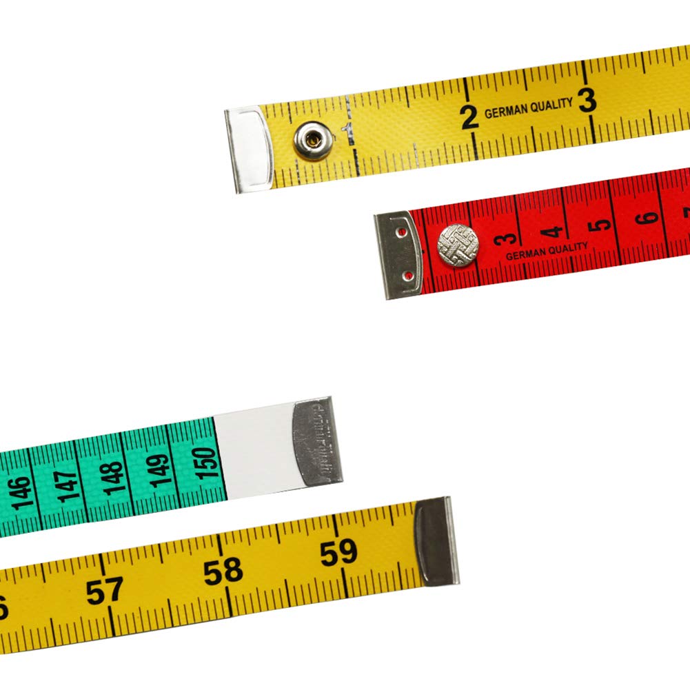AKOAK 1.5m/60-inch Flexible Body Measuring Tape - Soft Sewing Tailor Tape Measure for Accurate Waist, Bust & Body Measurements - Perfect for DIY Sewing, Tailoring & Fitness Tracking