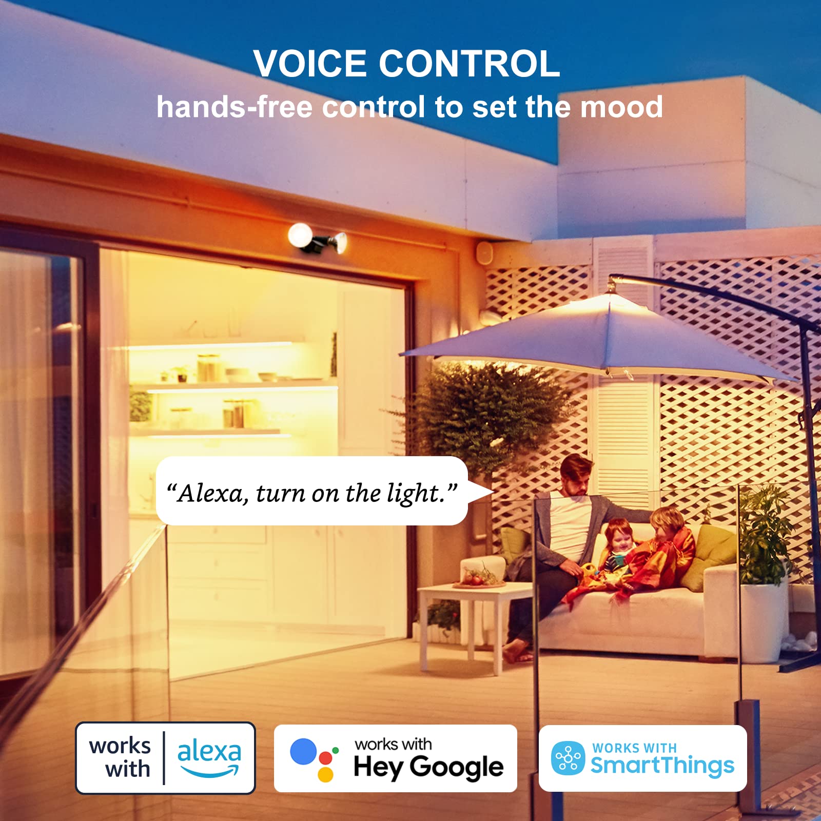 Sengled Smart Outdoor Flood Light Bulb PAR38 - 2 Pack, 1200LM, 3000K Soft White, Zigbee Hub Required, Works with Alexa, SmartThings & Echo Show, Motion Sensor & Dusk to Dawn Security Light (E26 Base) - Perfect for Driveway, Garden & Backyard Lighting