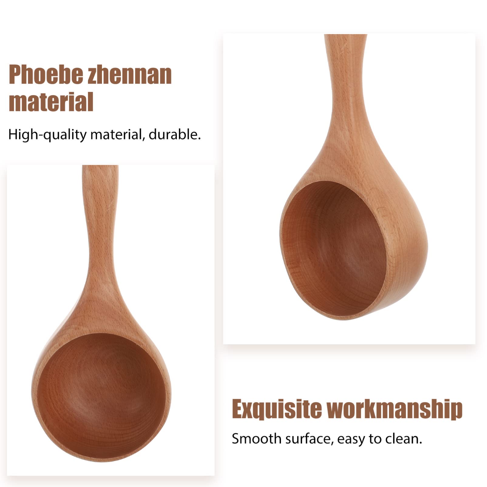 Wooden Spoon Set for Coffee, Rice & Kitchen - Multipurpose Home Tableware