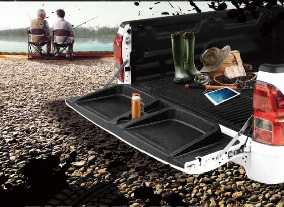 Black Horse TOTALINER ABS Tailgate Seat for Trucks - Compatible with 2014-2018 Chevy Silverado & GMC Sierra 1500 (TGS-GM01) | Perfect for Poolside Relaxation, Tailgating, Camping, Sports Events, Picnics, Outdoor Concerts & Beach Outings