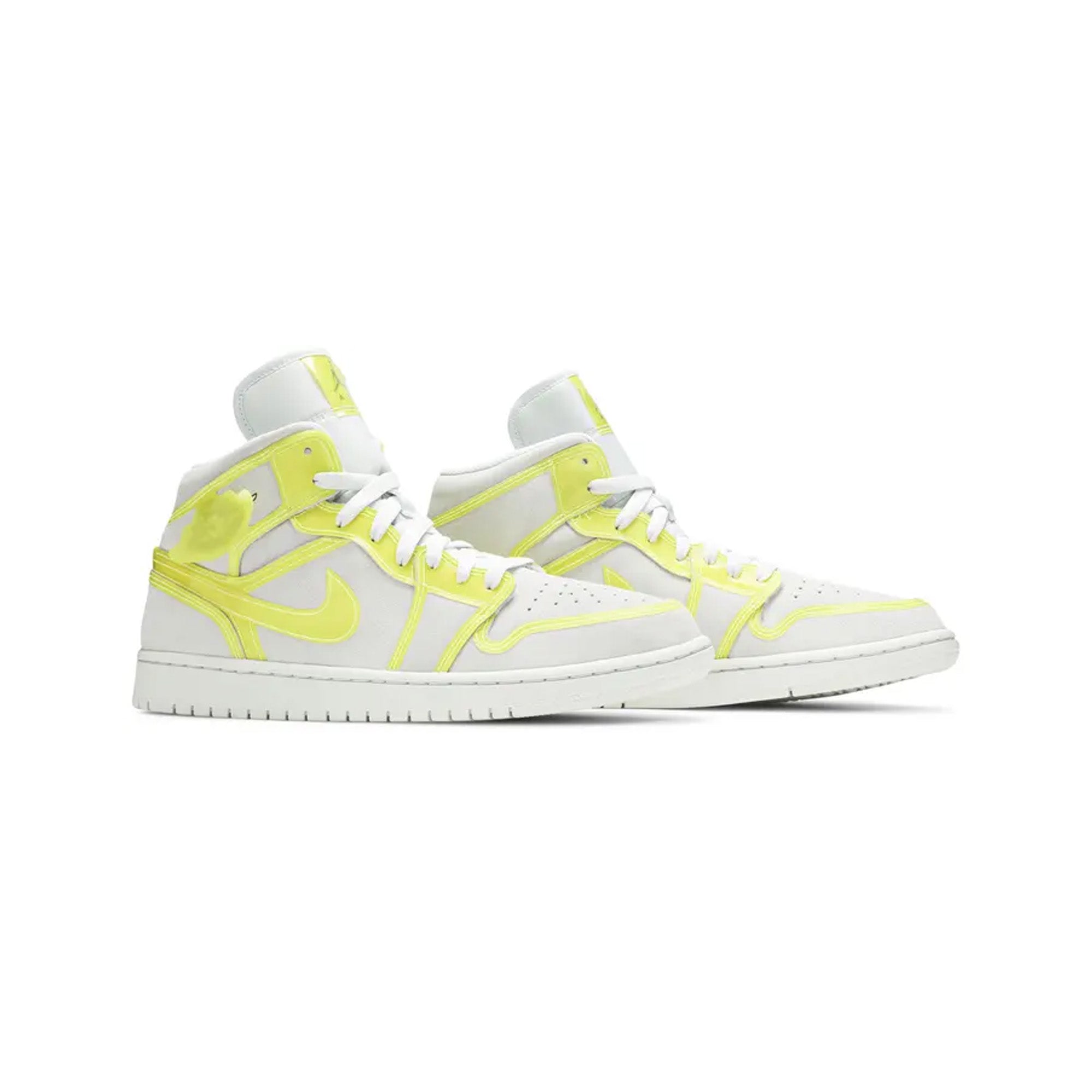 Air Jordan 1 Mid LX 'Off White Opti Yellow' Women's Basketball Shoes - Retro Sneakers for Streetwear & Casual Fashion | Perfect for Urban Style, Gym & Everyday Wear