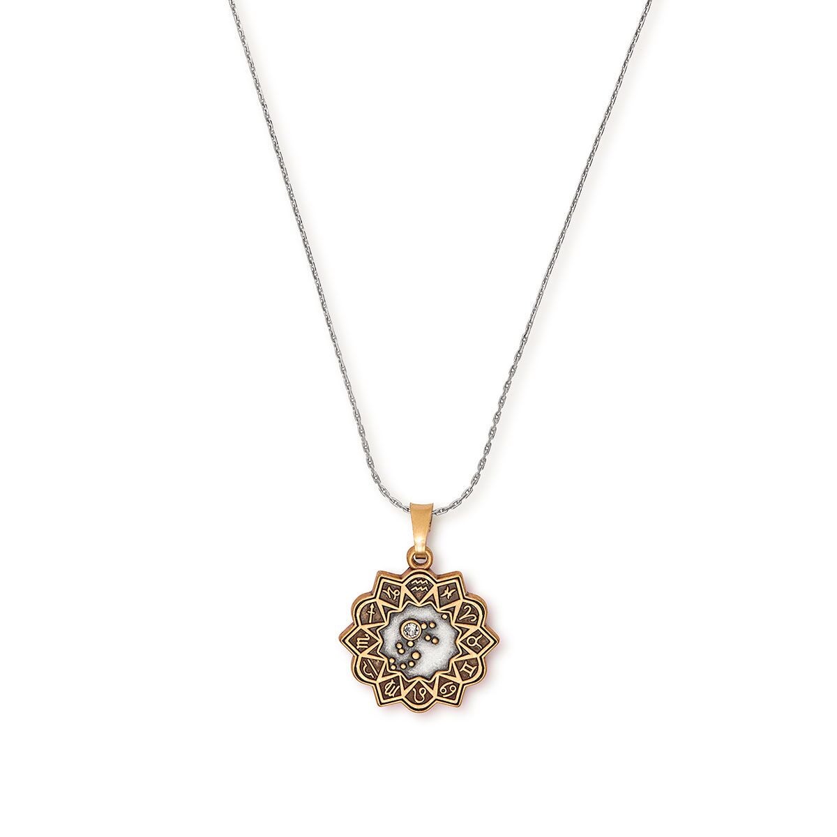Aquarius Zodiac Charm Necklace - Sterling Silver Zodiac Pendant for Women - Perfect for Birthdays, Gifts & Everyday Wear