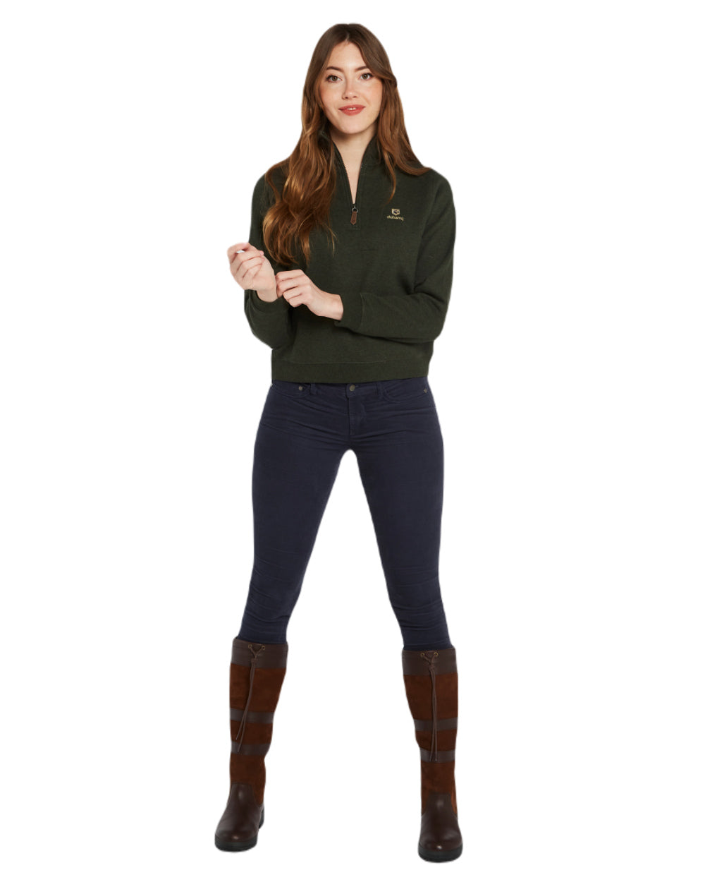 Dubarry Women's Castlemartyr Quarter Zip Sweatshirt - Soft Fleece Pullover for Outdoor Activities & Casual Wear