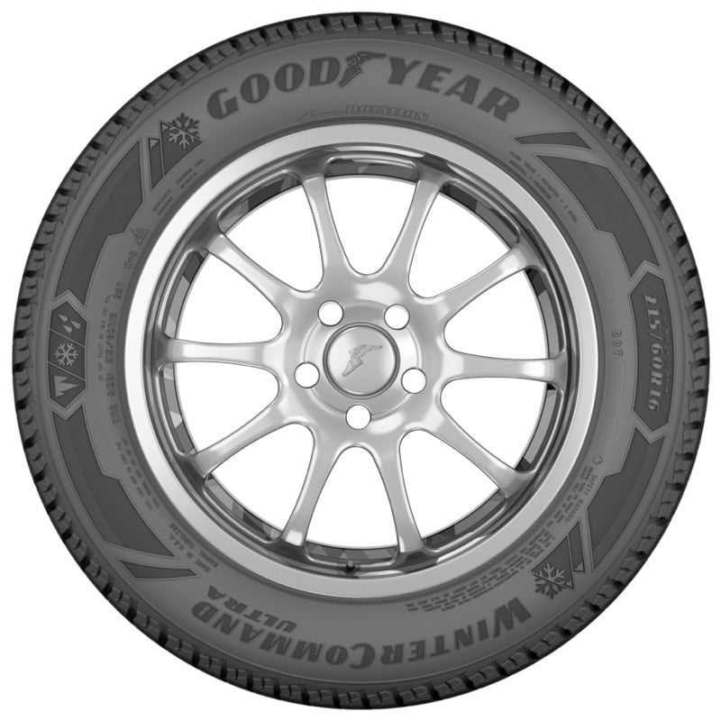 Goodyear WinterCommand Ultra 185/55R16 83T Winter Tires - Premium Snow & Ice Traction for Cars, SUVs & Sedans - Ideal for Harsh Winter Driving Conditions