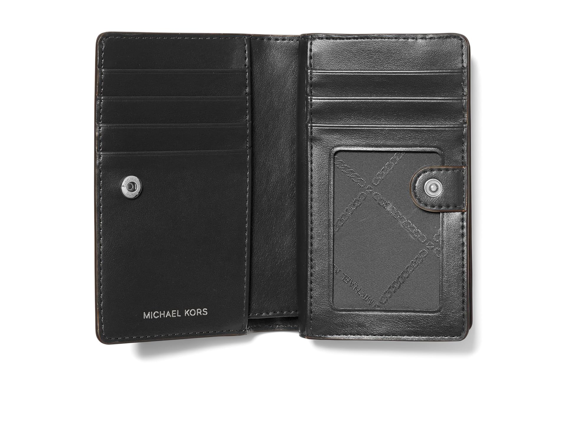 Michael Kors Women's Medium Snap Zip Around Wallet - Stylish RFID-Blocking Leather Wallet for Everyday Use, Travel & Shopping