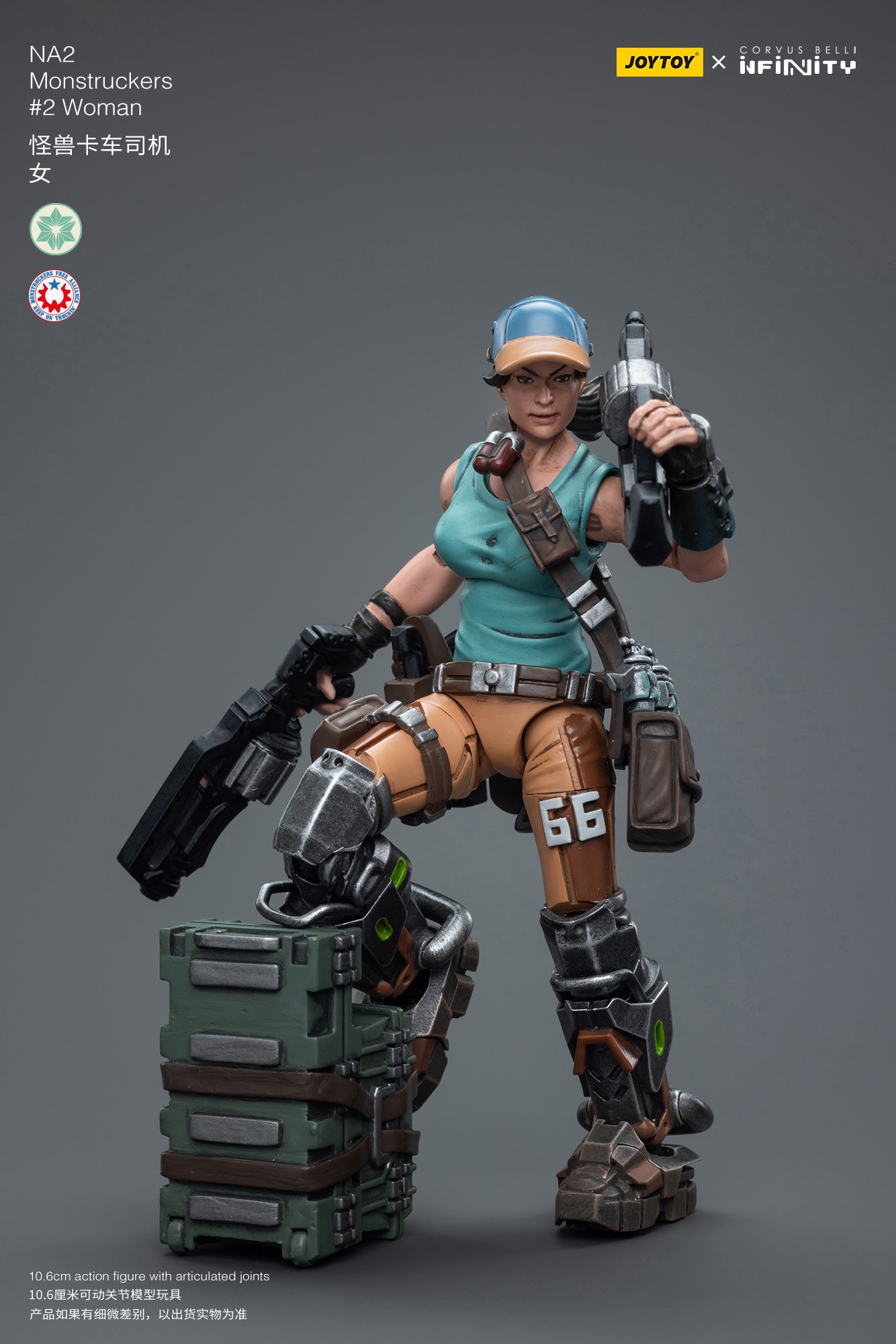 JOYTOY 3.75 Inch Action Figure - Infinity NA2 Monstruckers #2 Female Collectible Toy for Adults | Perfect for Display, Collection, and Role-Playing Games