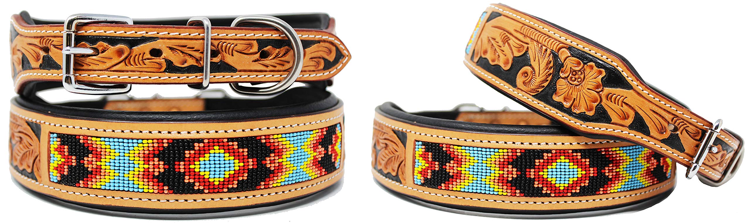 **Genuine Cow Leather Dog Collar for Puppies - Soft Padded Pet Collar with Durable Buckle - Perfect for Training, Walks & Everyday Use**