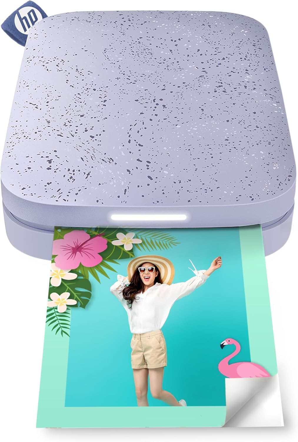 HP Sprocket Portable Photo Printer (Lilac) with 50 Sheets 2x3