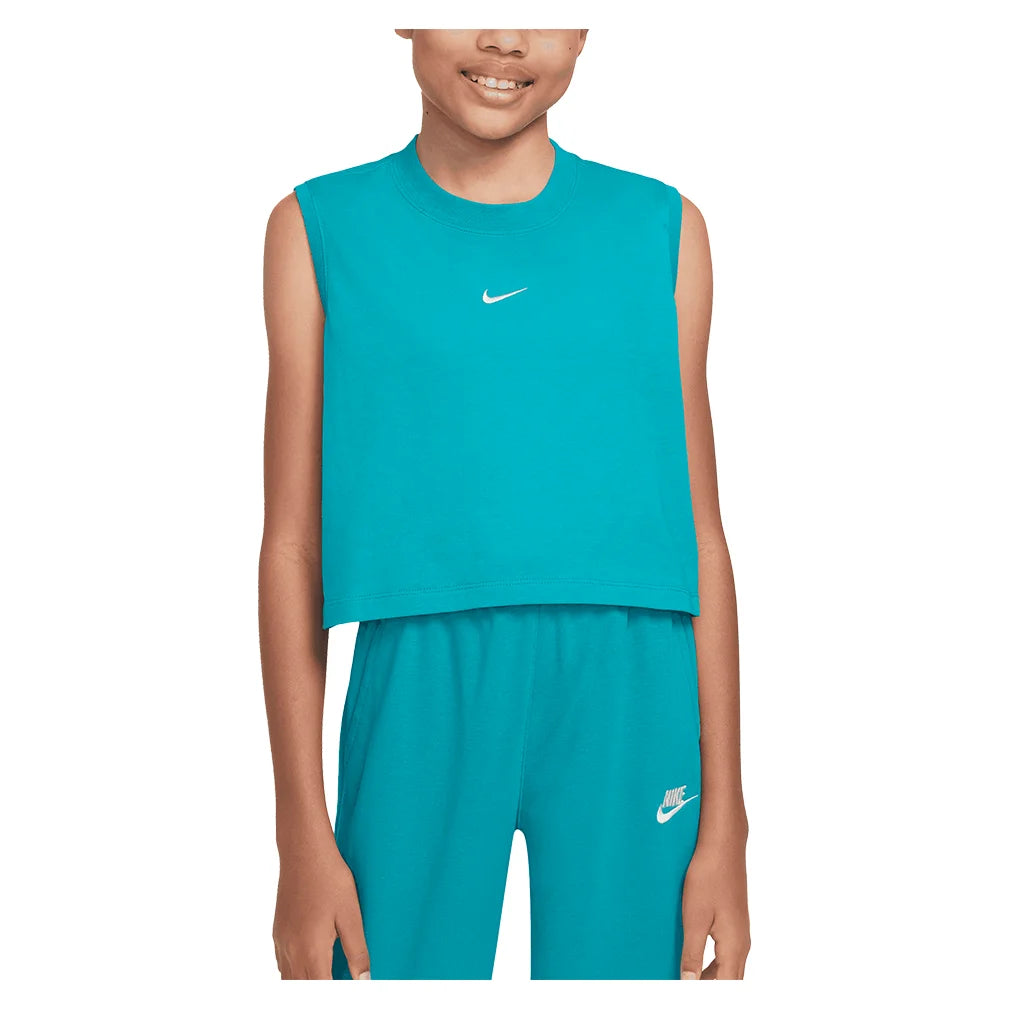 Girls' Athletic Tank Top - Breathable Workout Shirt for Running & Yoga | Dusty Cactus Color