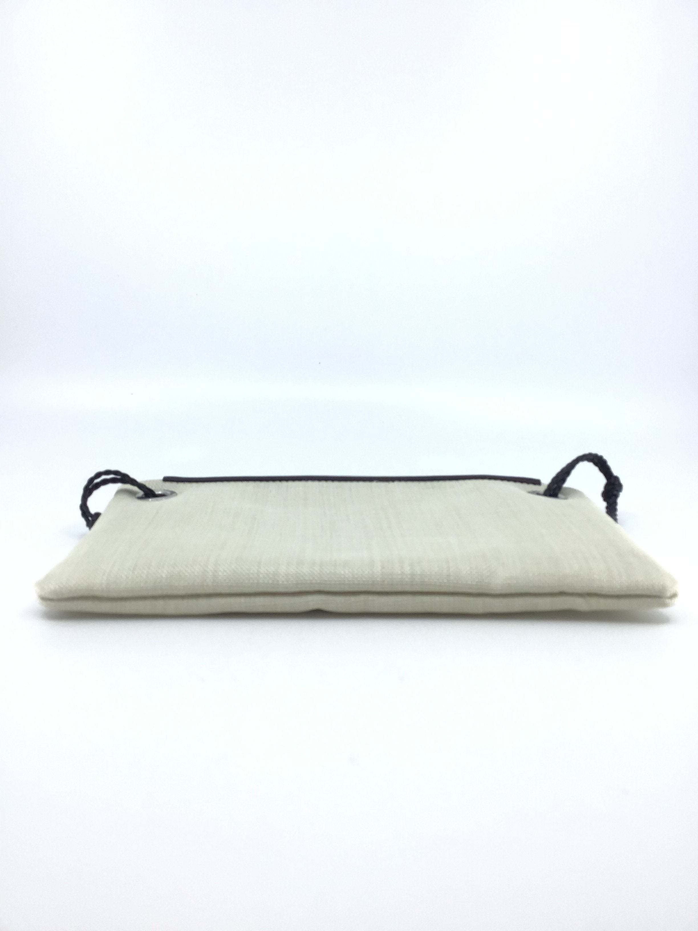 The Row Mini Coated Canvas Shoulder Bag with Removable Knotted Leather Strap | Stylish Crossbody Purse for Women | Perfect for Work, Travel & Everyday Use
