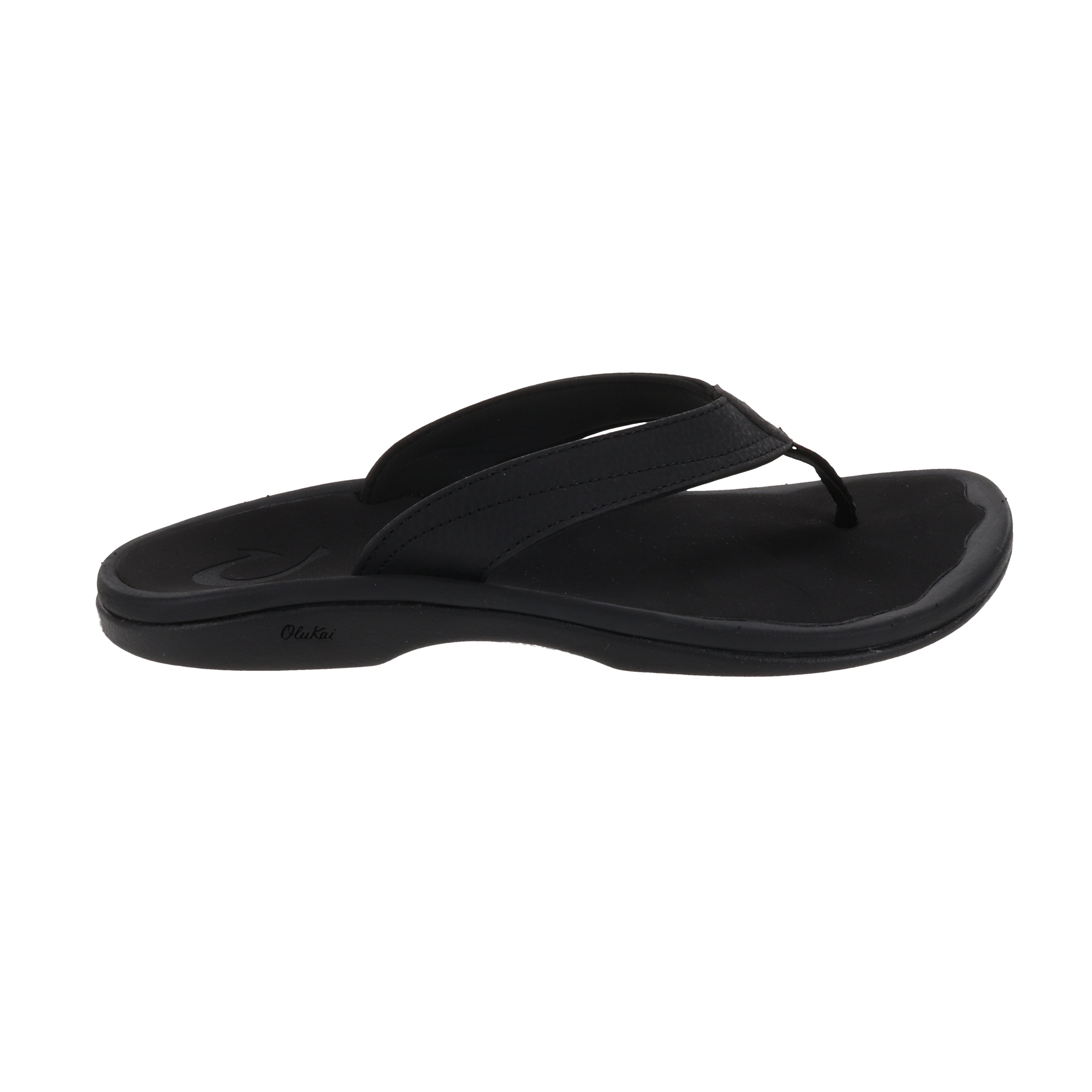 Olukai Ohana Women's Black Sandals - Comfortable & Stylish Flip Flops for Beach, Pool, and Casual Wear