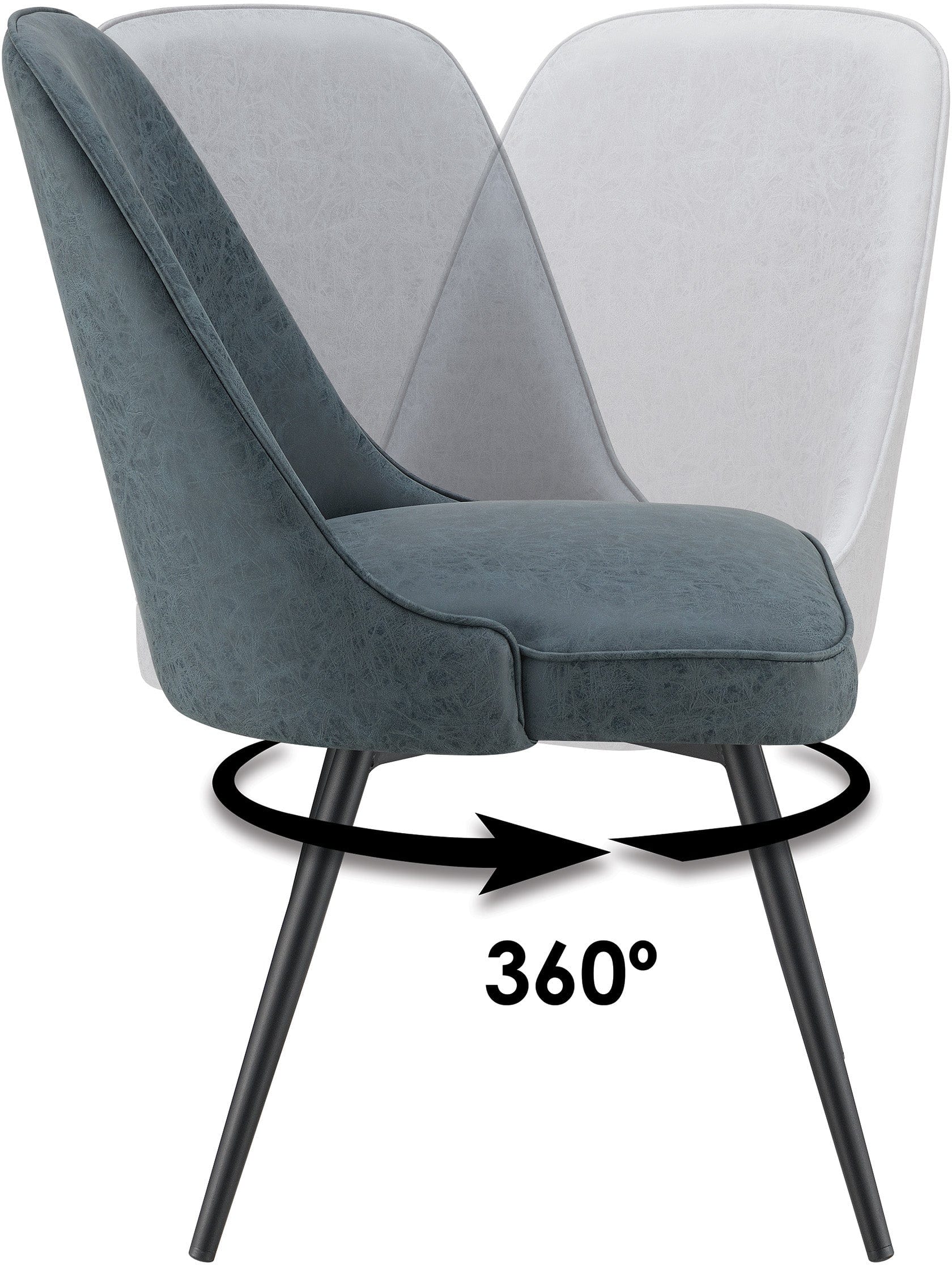 Office Star Martel Swivel Chair - Ergonomic Mesh Back Office Chair with Adjustable Height and 360° Rotation - Perfect for Home Office, Conference Rooms & Workspaces