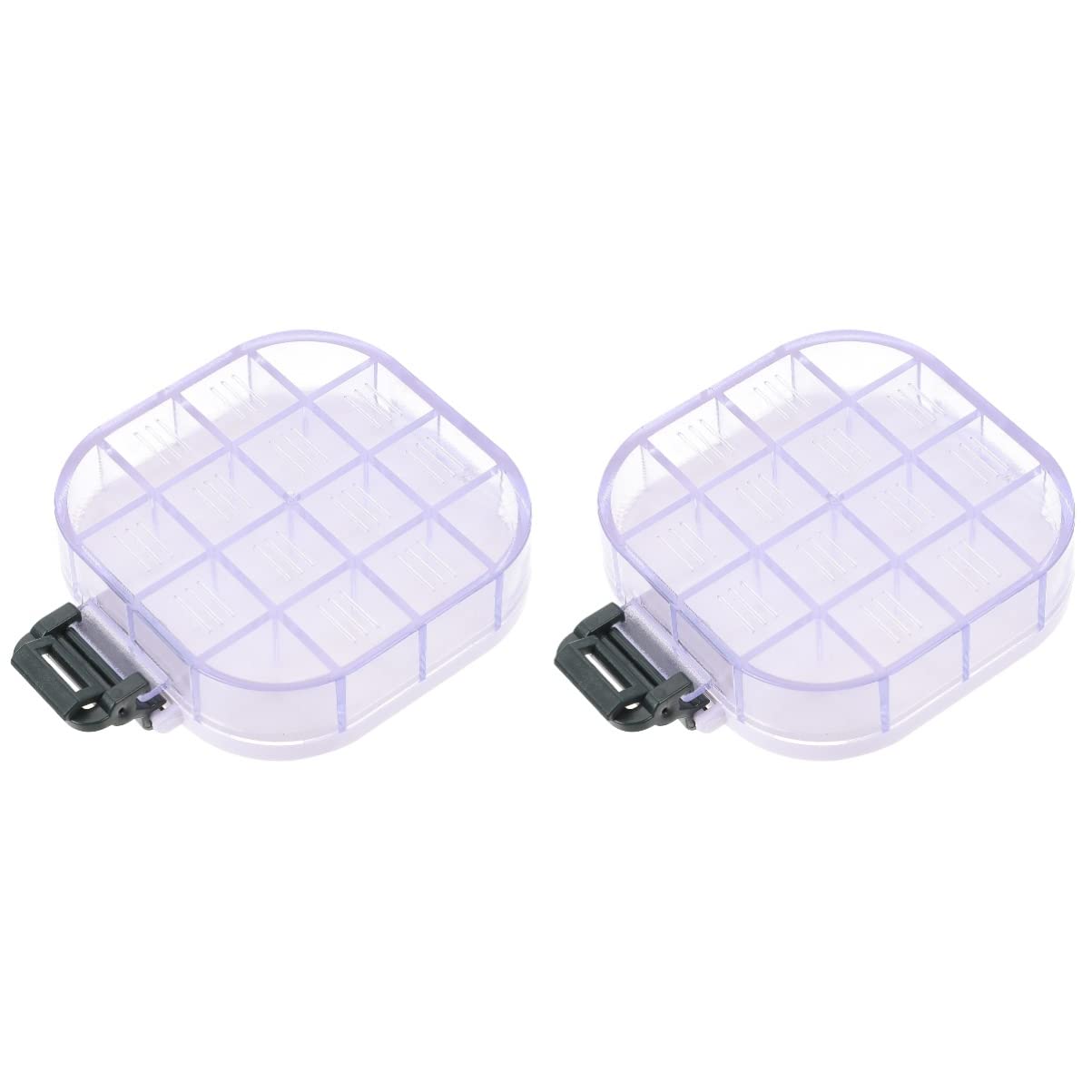 Ciieeo 2 Pack Plastic Paint Saver Box with Grid - Mini Paint Storage Container for Acrylic, Watercolor & Oil Paints - Perfect for Artists, DIY Crafts & Home Decor Projects
