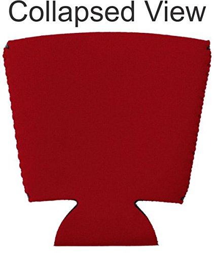 Red Insulated Party Cup Coolie - Perfect for Outdoor BBQs, Beach Parties & Tailgating | Keep Drinks Cold & Hands Sweat-Free