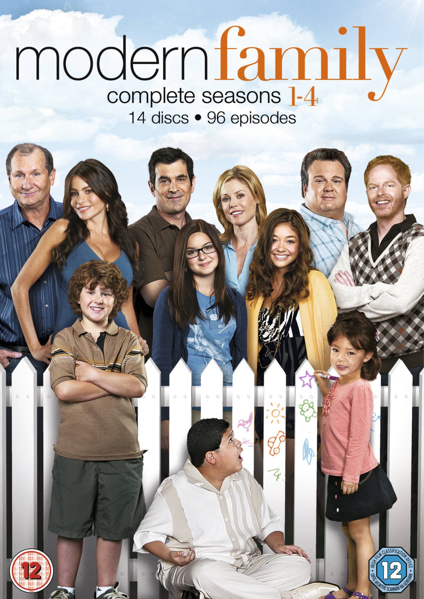 Modern Family Seasons 1-4 Complete DVD Box Set - Award-Winning Comedy TV Series for Family Entertainment & Movie Nights
