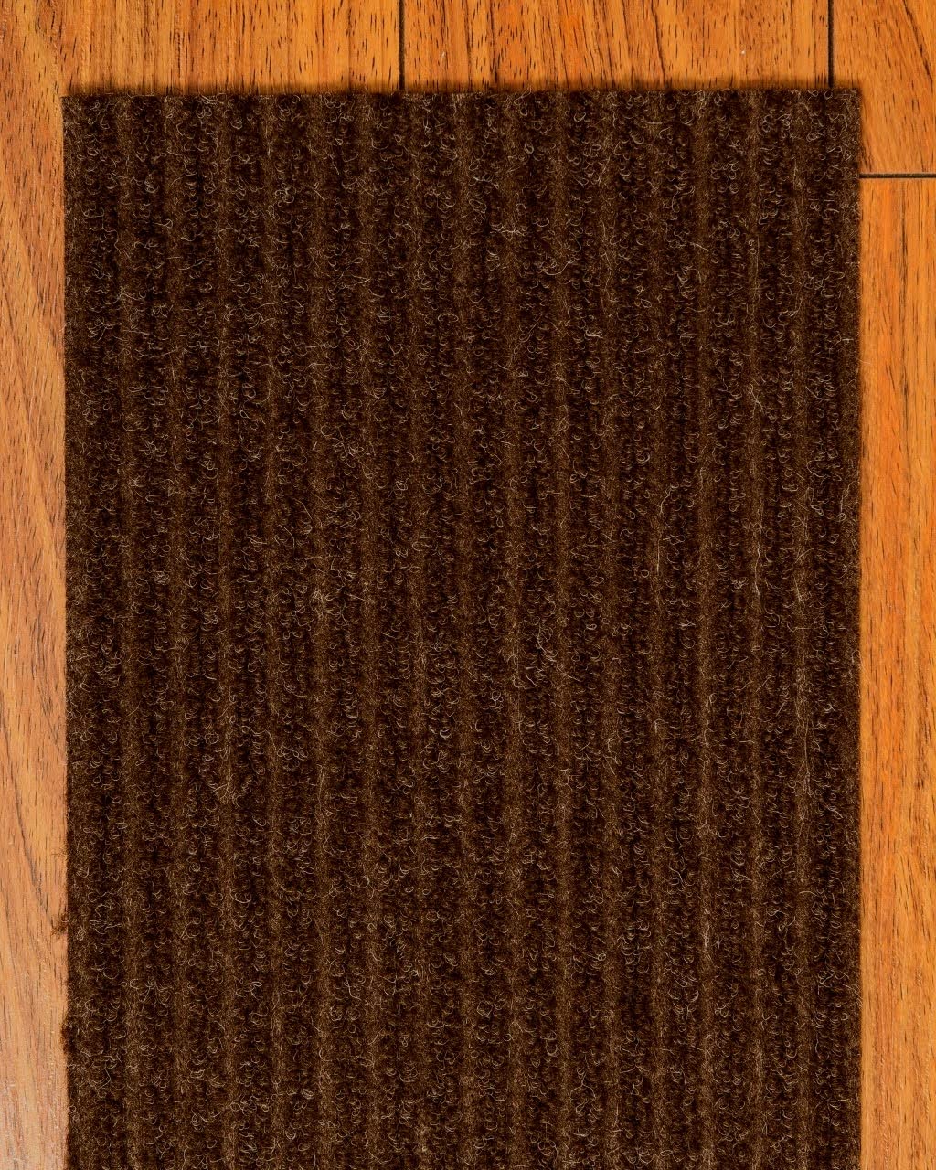 NaturalAreaRugs Halton Chocolate Dark Brown Non-Slip Stair Treads - 9