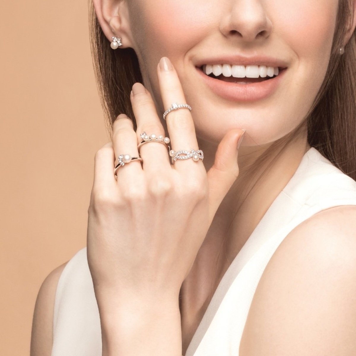 Mermaid Tears Courage Ring - Sterling Silver Adjustable Bravery Jewelry for Women - Perfect for Gifts, Daily Wear & Special Occasions