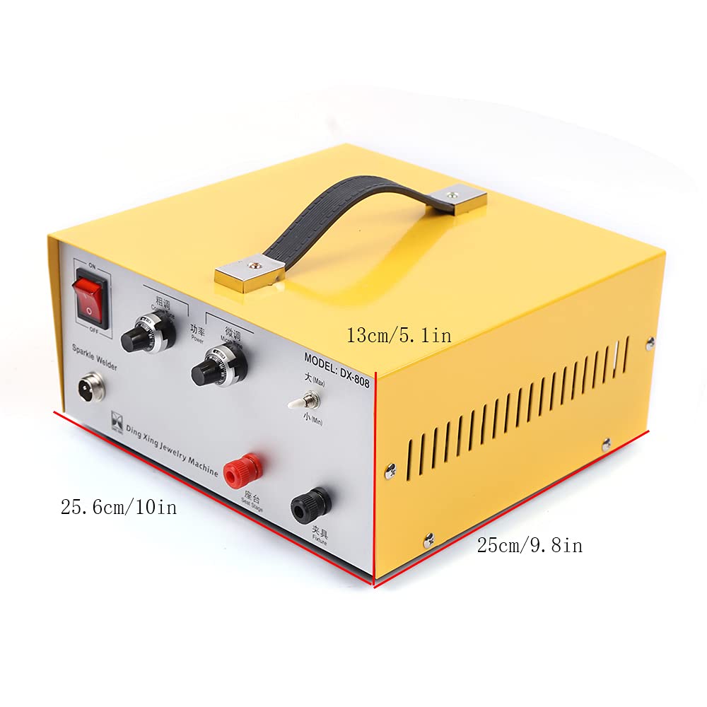 Professional 400W Spot Welder Machine for Jewelry Making - Gold & Silver Necklace, Earring Repair Tool - 110V US Stock - Perfect for DIY Jewelry Crafting and Small Metal Repairs