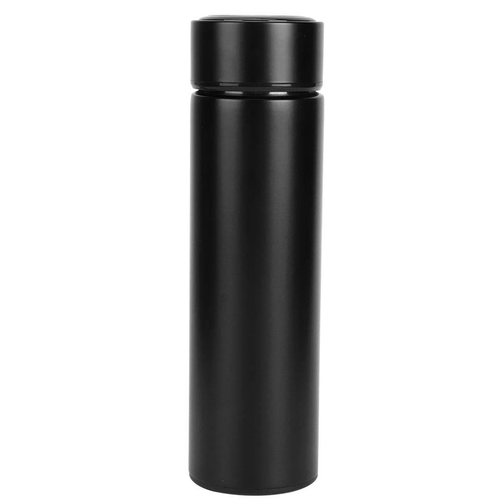500ml Vacuum Insulated Stainless Steel Water Bottle - Leakproof Thermal Cup for Home, Office, Travel & Outdoor Activities | Keeps Drinks Hot/Cold for Hours | BPA-Free & Durable (Black) - Perfect for Hiking, Gym, Commuting & Daily Use