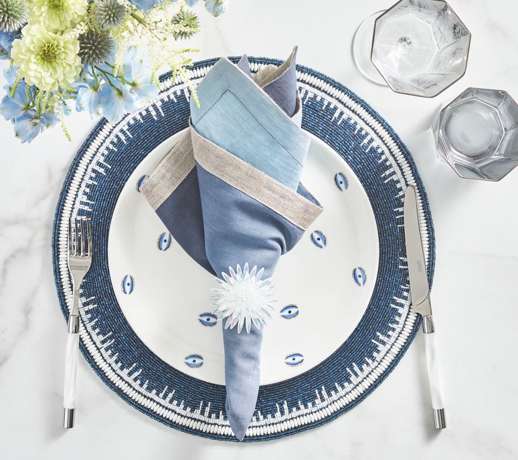Premium Enamel Placemats Set of 4 - Elegant & Durable Table Mats for Dining, Kitchen, Parties & Home Decor - Waterproof & Heat Resistant