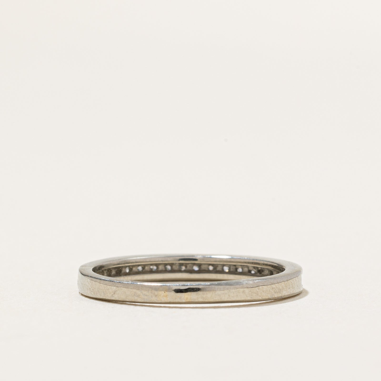 Channel Set Semi Eternity Diamond Wedding Band - 0.06ctw Diamond Ring, Size 5.75 - Perfect for Bridal Jewelry, Anniversary Gifts & Special Occasions
