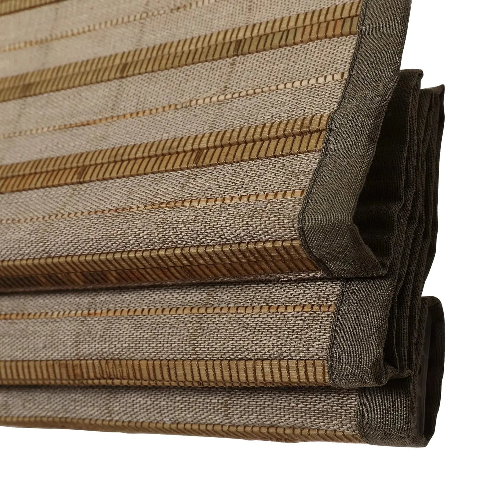 Natural Flax Bamboo Woven Window Shade | Eco-Friendly Rattan Blinds for Home & Office | Perfect for Living Room, Bedroom, and Patio Privacy