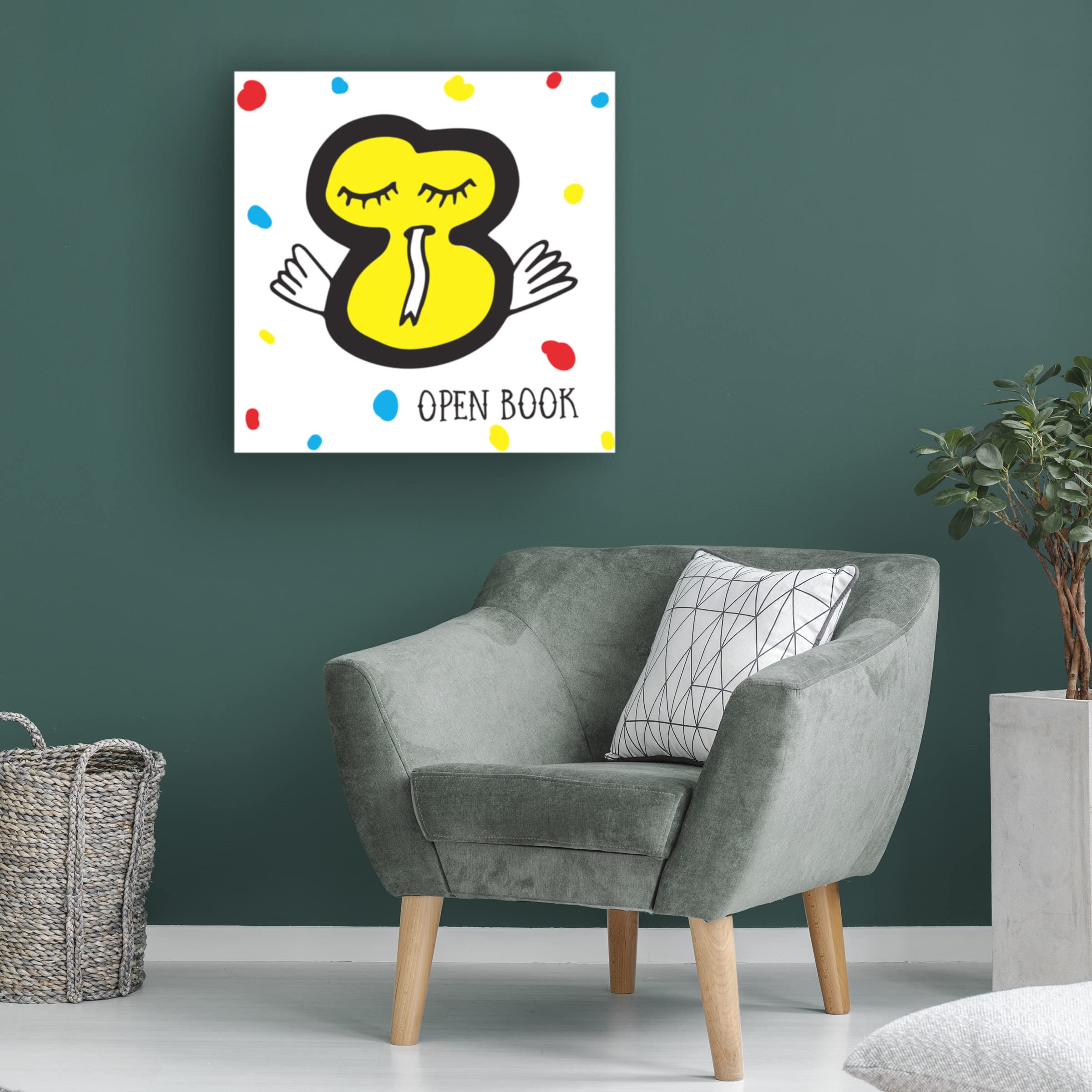 Trademark Fine Art 'Open Book' Canvas Wall Art by Oodlies - Perfect for Home Decor, Office & Library Inspiration