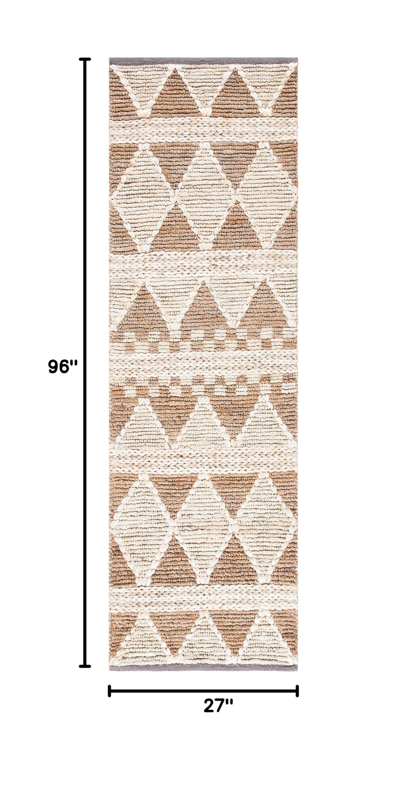 SAFAVIEH Handmade Boho Moroccan Jute Runner Rug 2'3